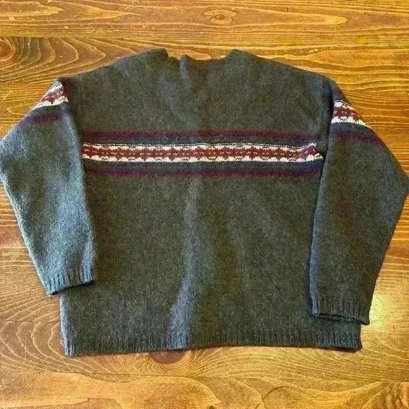 Vintage Landscape Women’s S Fair Isle Design Wool‎ Blend Sweater Made in the USA - Picture 3 of 7